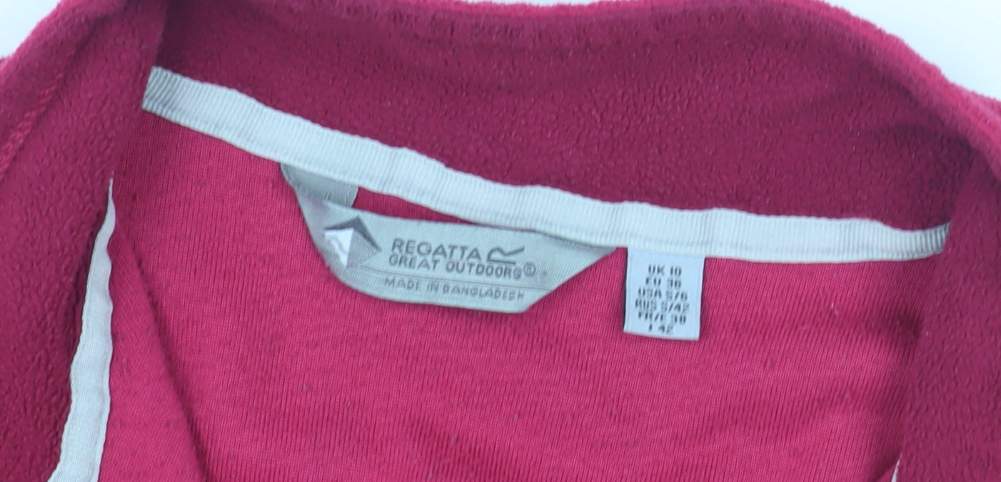Regatta Women's Red Pullover Fleece Sweatshirt Size 12