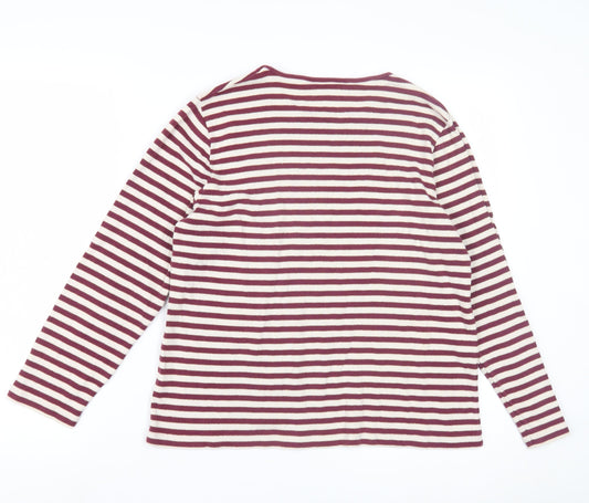 Cotswold Collections Women's Multicoloured Striped T-Shirt L