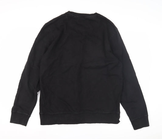 Mens UK Size L NEXT Black Pullover Sweatshirt