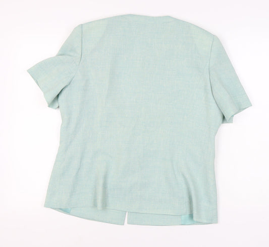 Jacques Vert Women's Green Suit Jacket Size 16