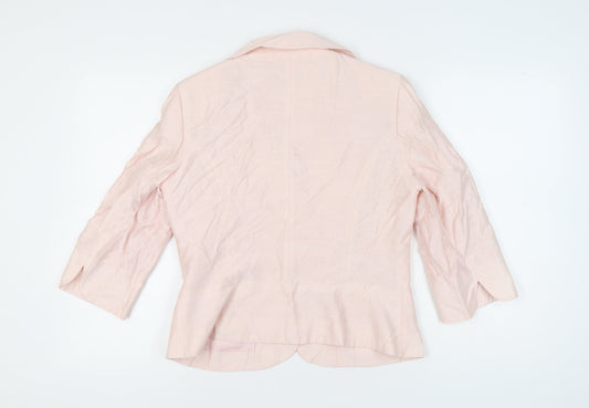 Kaliko Women's Pink Blazer Shawl Collar Size 14