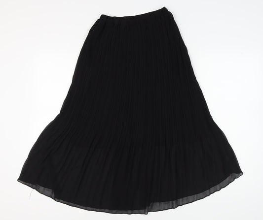 New Look Women's Petite Black Pleated Midi Skirt