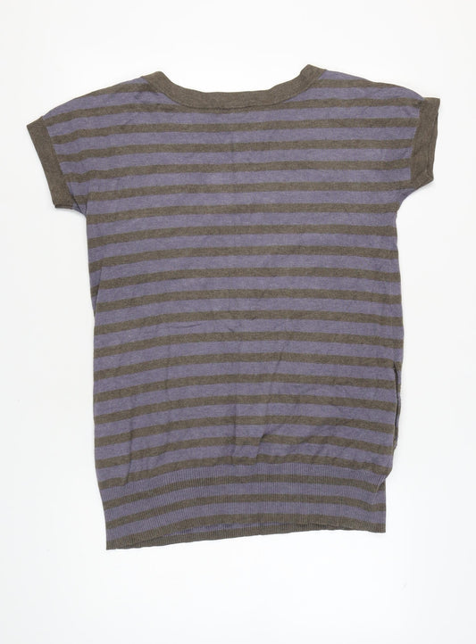 Jasper Conran Women's Multicoloured Striped Jumper Size 16