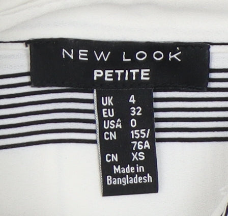 New Look Women's Petite Striped Button-Up Shirt