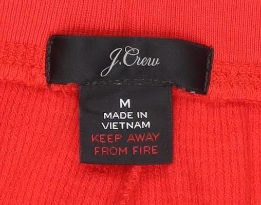 J.Crew Women's Red Joggers, Size M - Casual Knit Trousers