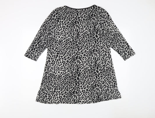 Womens UK Size 12 Marks and Spencer Multicoloured Basic Blouse