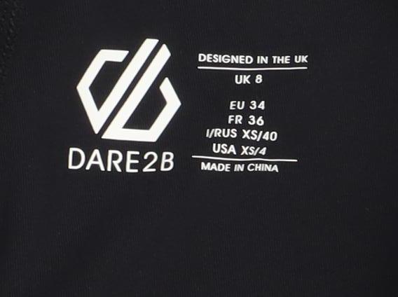 Dare 2b Women's Black Slim Fit Geometric Leggings Size 8