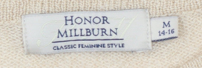 Honor Millburn Women's Beige Cable-Knit Jumper M