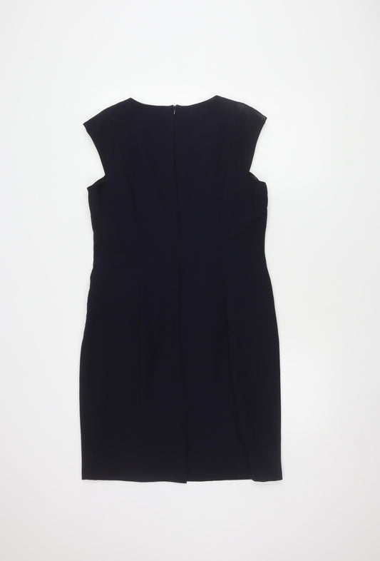 Next Women's Black Sheath Dress Size 14 - Workwear Essential