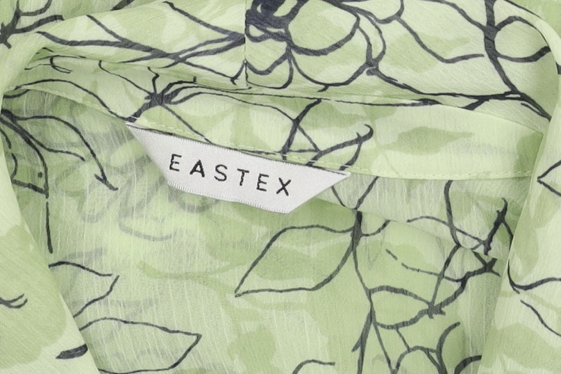 Womens UK Size 10 Eastex Green Tunic Blouse
