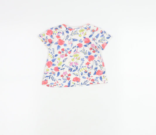 Additional front view of Joules Baby Multicoloured Floral T-Shirt, 3-6 Months