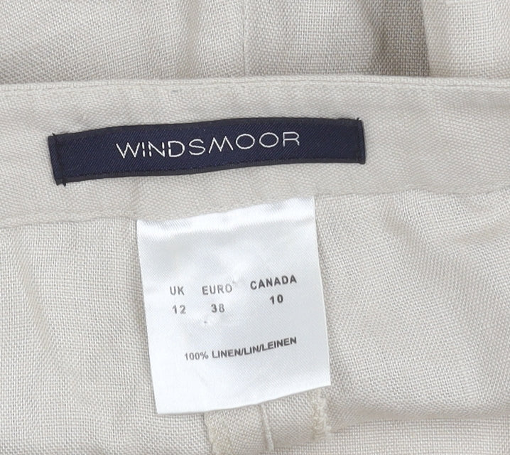 Womens UK Size 12 Windsmoor Regular Fit CasualTravel Beige Trousers