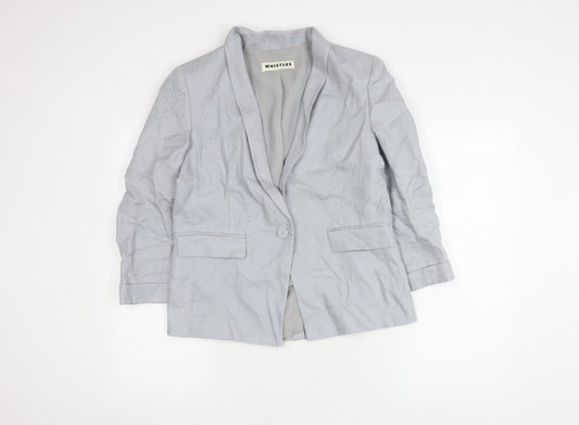 Womens UK Size 12 Whistles Regular Grey Blazer