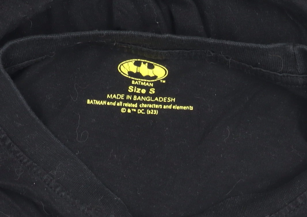 Mens UK Size S Batman Black T-Shirt