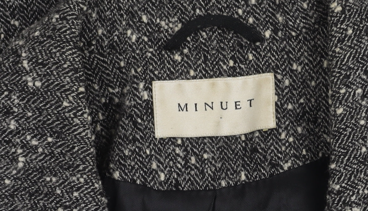 Minuet Women's Black Tweed Suit Jacket Size 12
