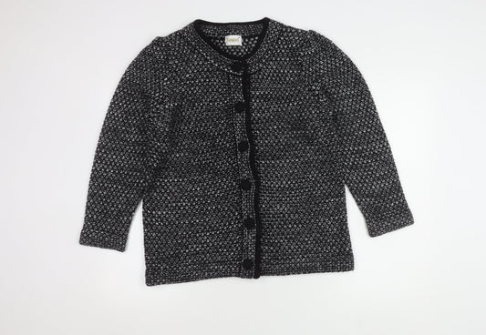 Womens UK Size M Roman Originals Black Cardigan Jumper