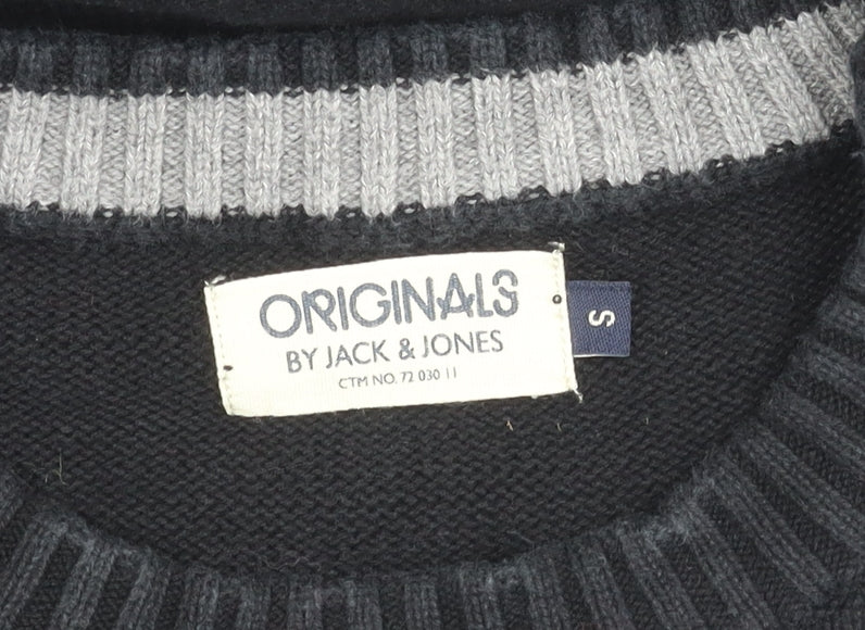 Jack & Jones Men's Black Pullover Jumper - Size S