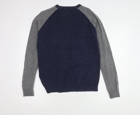 Jack & Jones Men's Blue M Logo Pullover Jumper