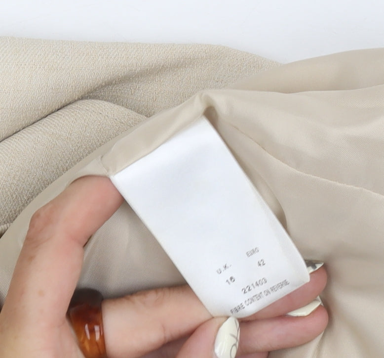 Eastex Women Beige Suit Jacket Size 16