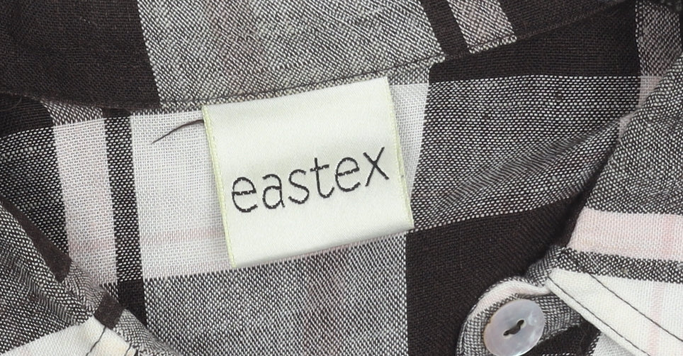 Womens UK Size 12 Eastex Multicoloured Basic Button-Up