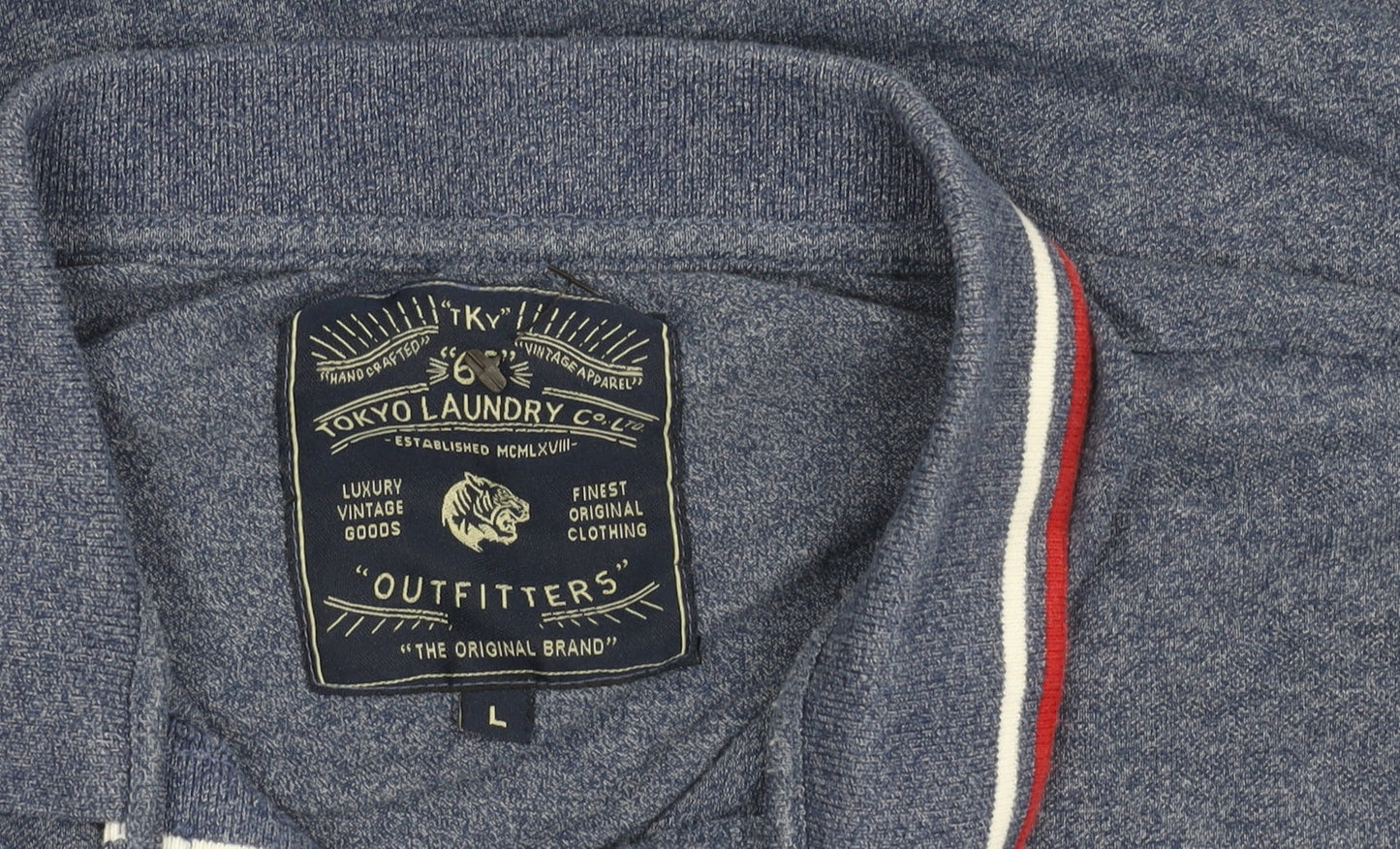 Tokyo Laundry Men's Blue Polo Shirt L - Casual Style