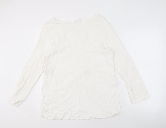 Womens UK Size 12 Marks and Spencer White Basic Blouse