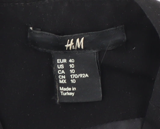 Womens UK Size 12 H&M Black Basic Jacket