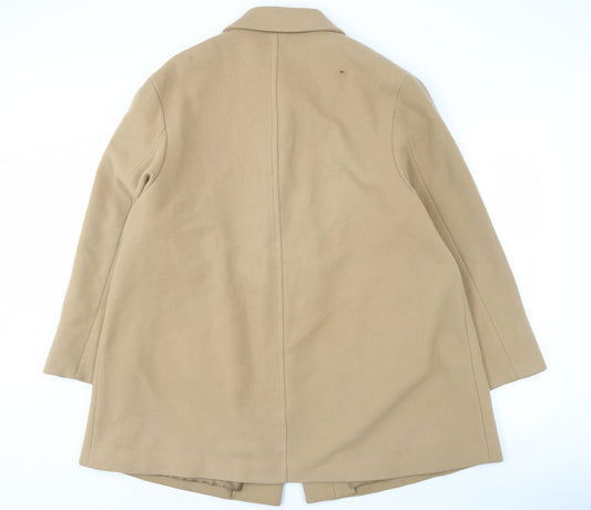 Womens UK Size 18 Marks and Spencer Beige Overcoat