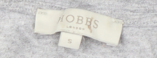 Womens UK Size S Hobbs Grey Basic T-Shirt