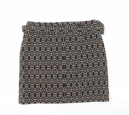 Phase Eight Women’s Black Geometric Skirt Size 14