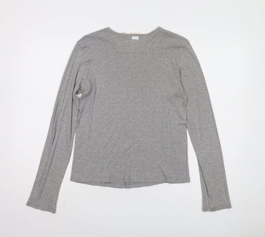 Calvin Klein Women's Grey Long Sleeve T-Shirt Size L