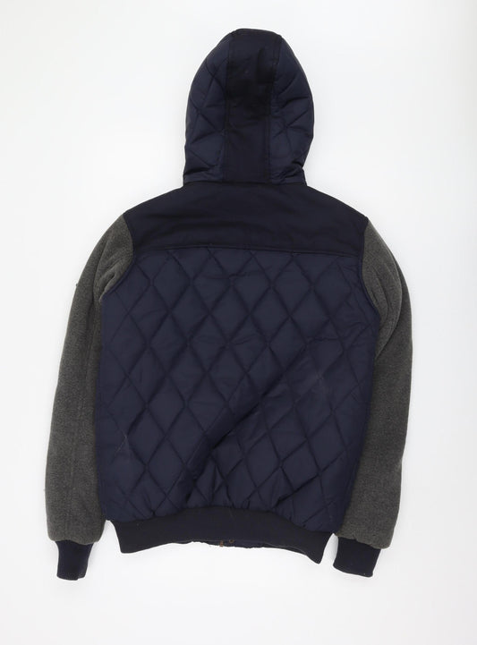 Mens UK Size M Twistedsoul Multicoloured Quilted Coat