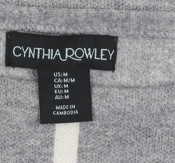 Womens UK Size M Cynthia Rowley Grey Pullover Jumper