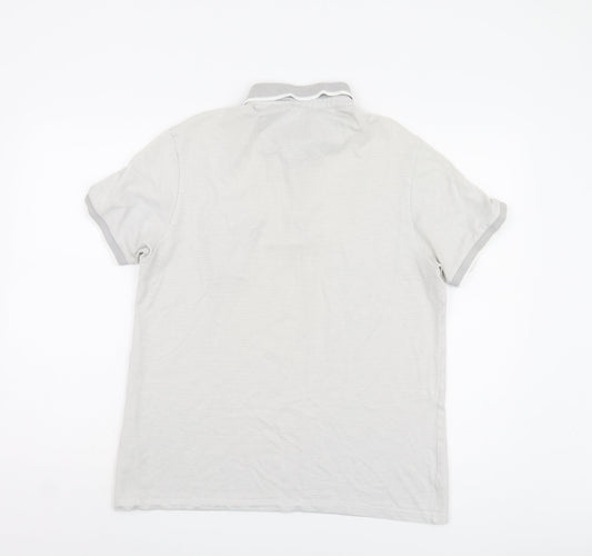 Burton Menswear London Polo Shirt L White Casual