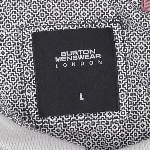 Burton Menswear London Polo Shirt L White Casual