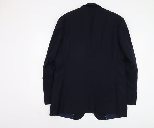Mens UK Size 44 Jeff Banks Regular Blue Suit Jacket