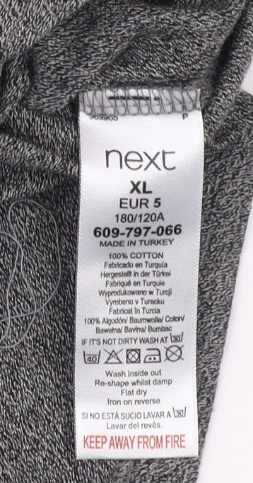 Next Men's Grey Colourblock Polo Shirt XL