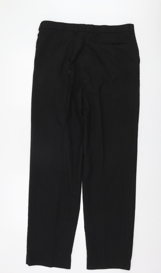 Burton Men's Black Trousers, Size 36, Formal Wear