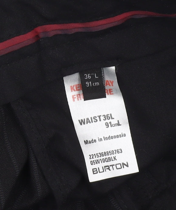 Burton Men's Black Trousers, Size 36, Formal Wear