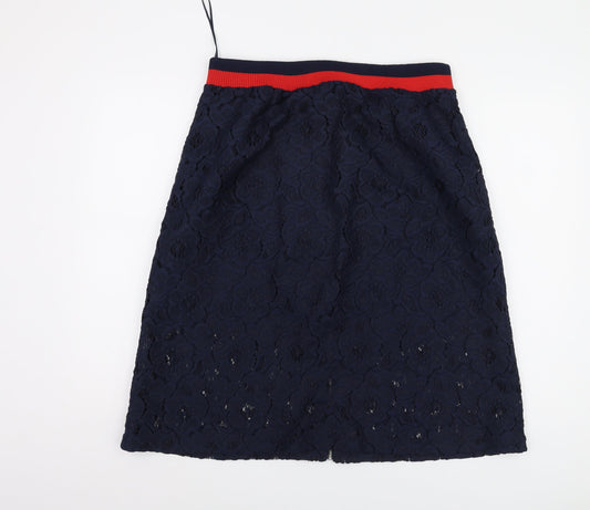 Marks and Spencer Women's Blue Lace Skirt Size 16