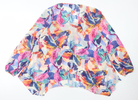 Paraphrase Women's Multicoloured Floral Tunic Blouse - Size 12