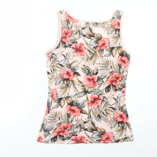 Womens UK Size 6 Oasis Pink Basic Tank