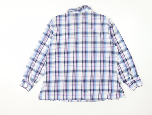 EWM Women's Multicoloured Plaid Button-Up Shirt Size 16