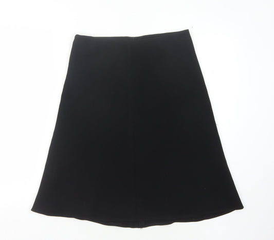 Marks and Spencer Women's Black A-Line Skirt Size 10