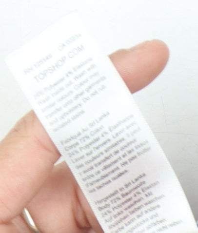 Topshop Women's Blue Denim Hot Pants Size 10 - High Rise