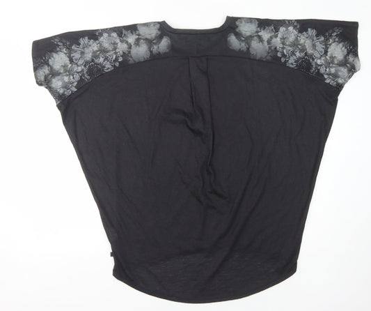 Firetrap Women's Black Floral T-Shirt Size 12
