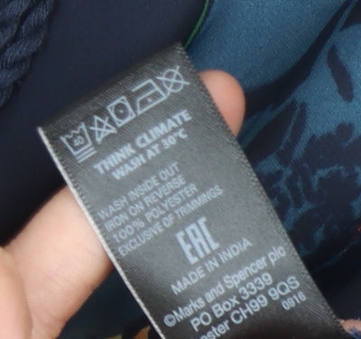 Marks and Spencer Women's Multicoloured Floral Dress, Size 18