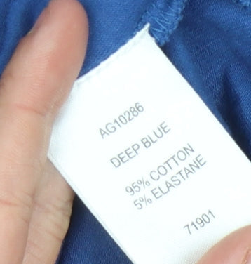 Cotton Traders Women's Blue A-Line Dress Size 18