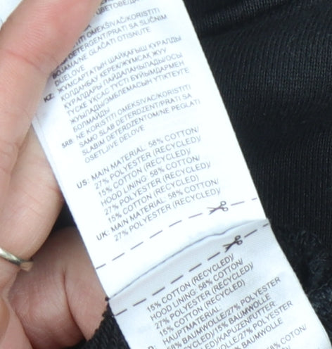 Adidas Men's Black Graphic Pullover Hoodie 2XL