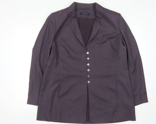 Womens UK Size 16 Windsmoor Regular Purple Suit Jacket